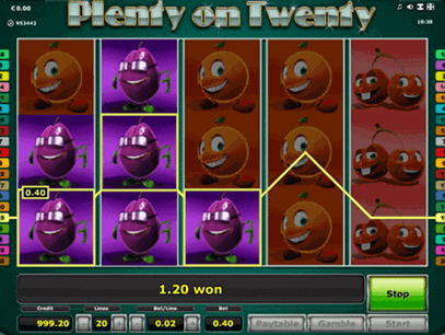 Plenty-on-Twenty-1 slot Plenty of Twenty