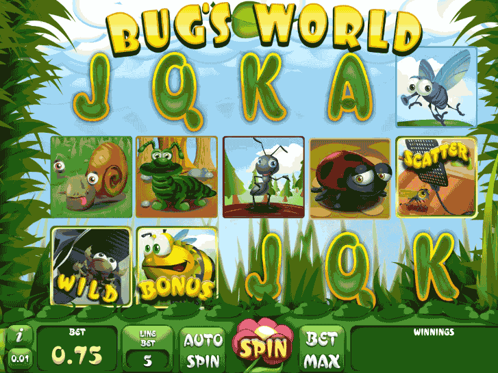 Tragaperras Bug's World Los insectos de este slot te traerán premios