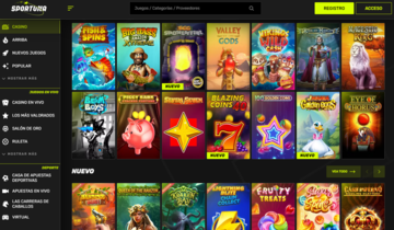 Juegos de casino en Sportuna