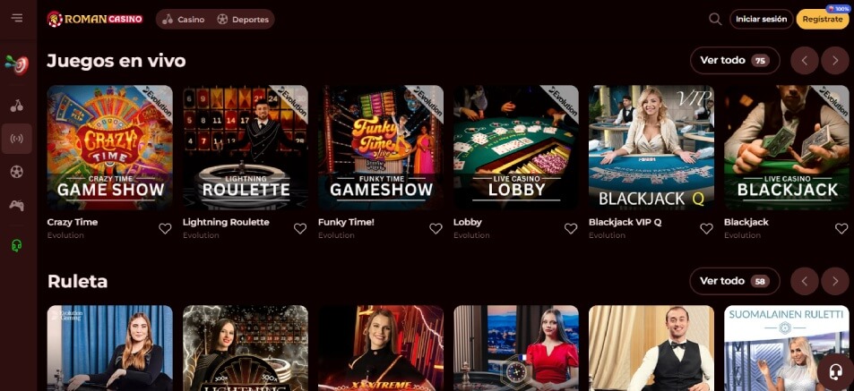 roman casino en vivo