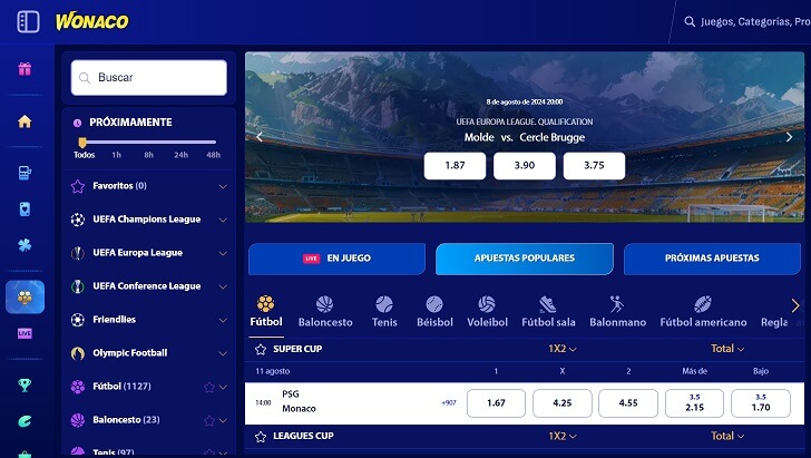 wonaco apuestas