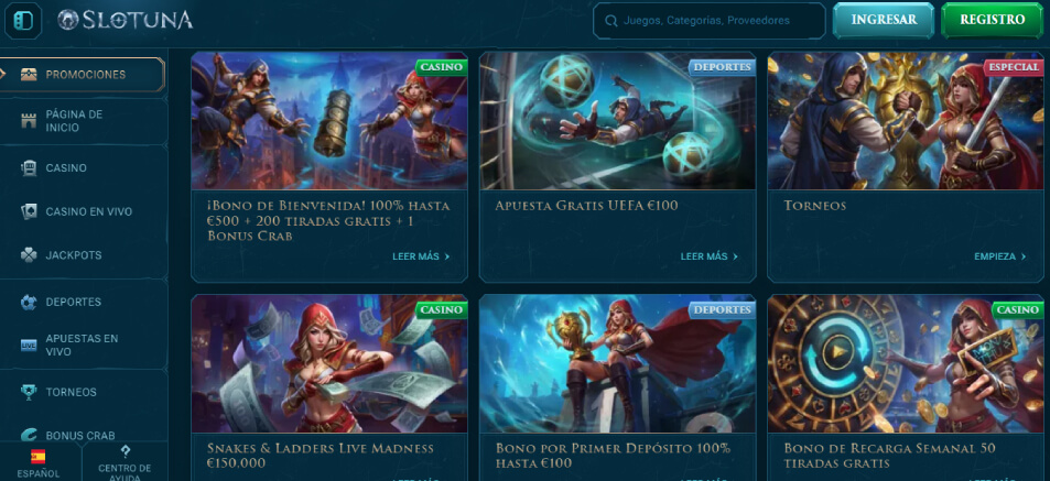 Promociones de Slotuna Casino