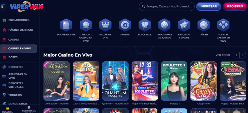 Casino en vivo de Viperwin