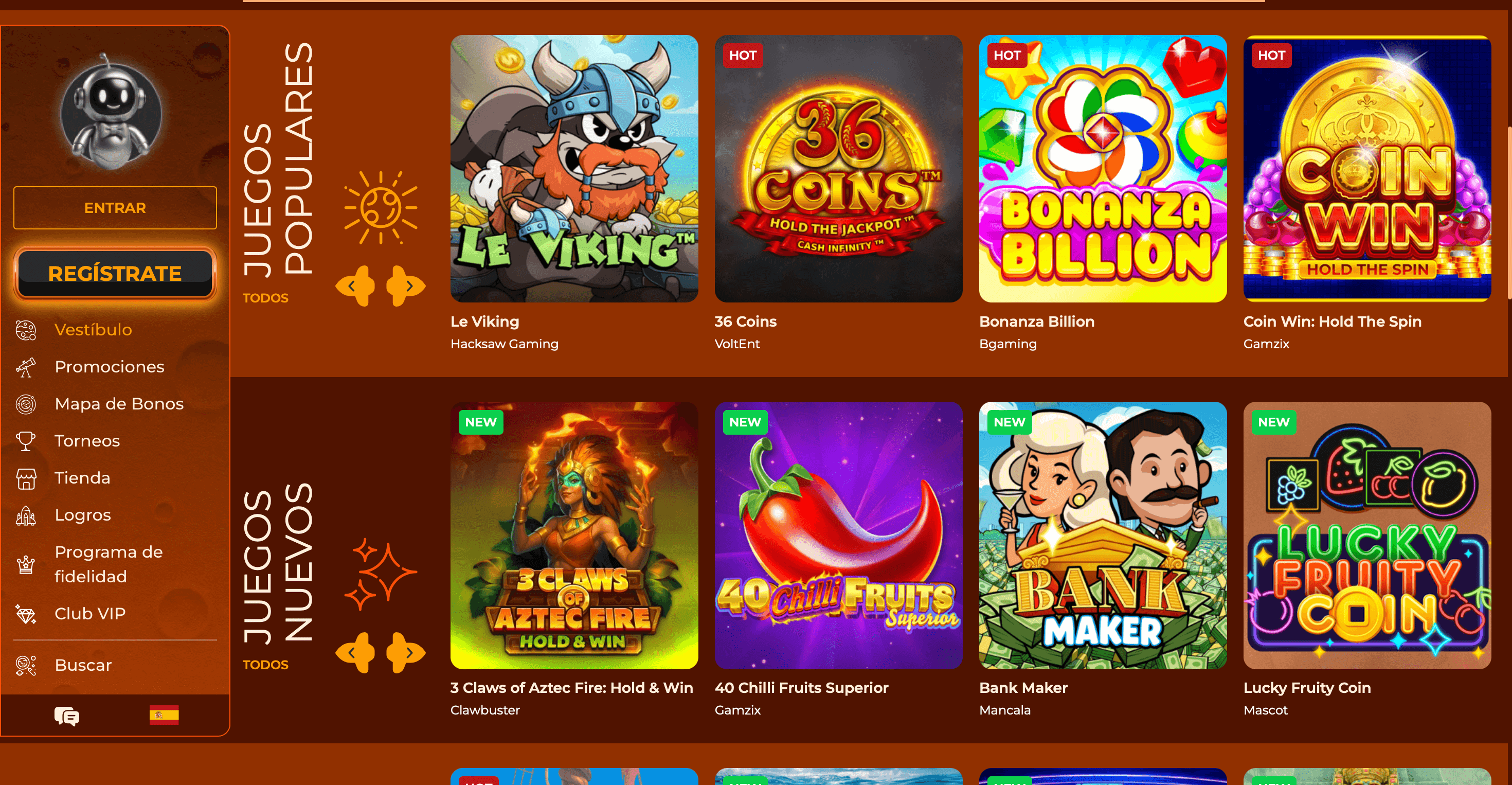 vegazone casino inicio