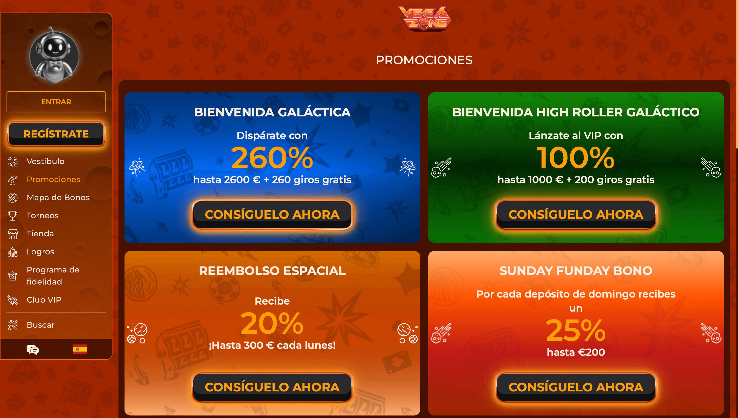 vegazone casino promociones